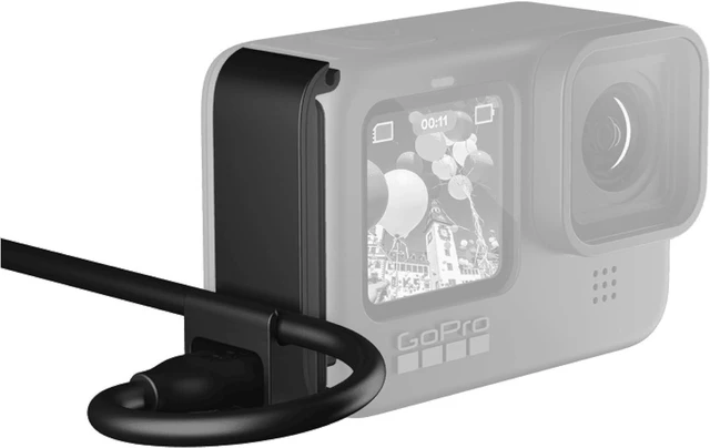 Main image of Pass-Through Door for GoPro Hero 13, 12, 11, 10, 9 Access External Power with USB-C Cable, Weather-Resistant GoPro Accessory, Veteran Owned