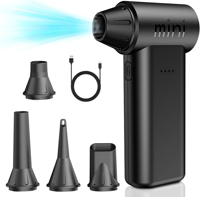 Main image of 150000RPM Super-Power Electric Compressed Air Duster 3-Gear Adjustable Mini Blower with Fast Charging for Computer, Keyboard, House, Outdoor & Car