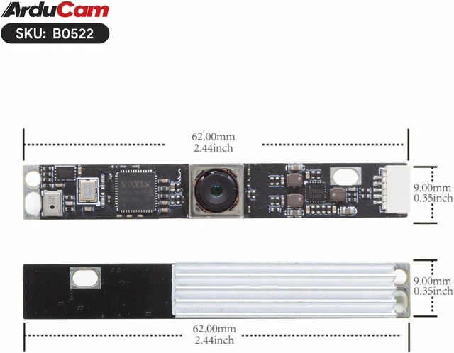Alt view image 2 of 7 - 16MP Autofocus USB Camera, USB2.0 Mini UVC Lightburn Cam, Security PC Camera Module & Laser Engraver Webcam for Windows, Linux, Android & Mac OS