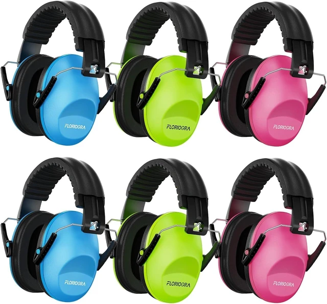 Main image of 6-Pack Noise Cancelling Headphones for Kids, 28dB SNR Noise Reduction Ear Muffs for Children/Toddler, Hearing Protection for Fireworks/Monster Truck