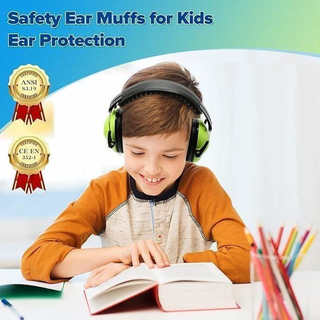 Alt view image 3 of 7 - 6-Pack Noise Cancelling Headphones for Kids, 28dB SNR Noise Reduction Ear Muffs for Children/Toddler, Hearing Protection for Fireworks/Monster Truck