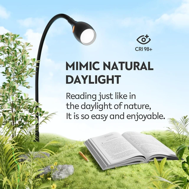 Alt view image 4 of 7 - Wall-Mounted Minimalist Bedside Reading Light Wooden Headboard Mount with Flexible Neck, Handy Head Switch, CRI 98+ 4000K LED, USB Powered