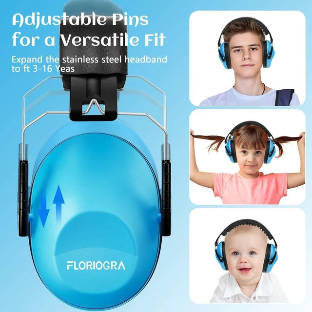 Alt view image 4 of 7 - 6-Pack Noise Cancelling Headphones for Kids, 28dB SNR Noise Reduction Ear Muffs for Children/Toddler, Hearing Protection for Fireworks/Monster Truck