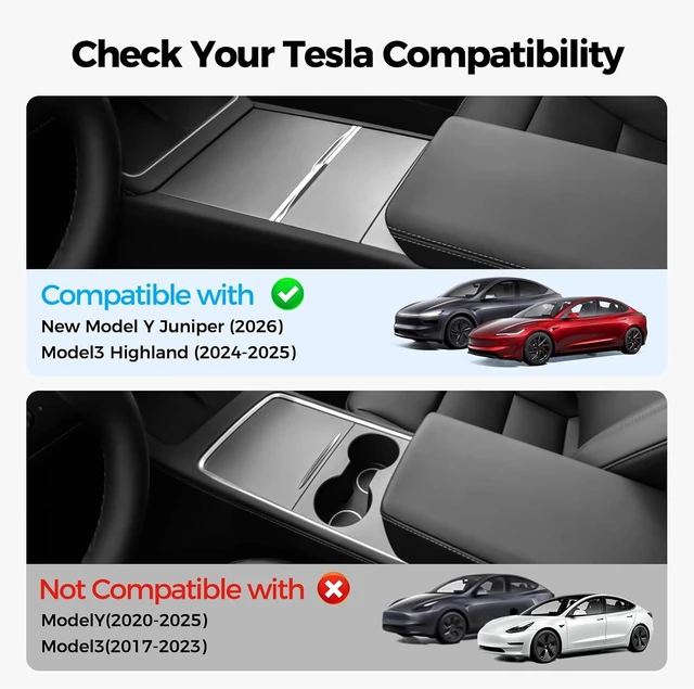 Alt view image 3 of 7 - USB Hub for Tesla Model Y Juniper 2026 & Model 3 Highland 2025 Hidden Center Console Phone Charger Hub (2-Type-C for Model Y/3 Juniper & Highland)