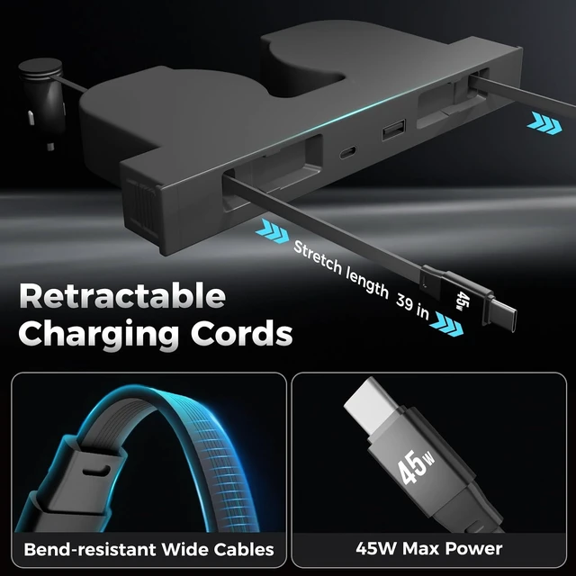 Alt view image 4 of 7 - USB Hub for Tesla Model Y Juniper 2026 & Model 3 Highland 2025 Hidden Center Console Phone Charger Hub (2-Type-C for Model Y/3 Juniper & Highland)