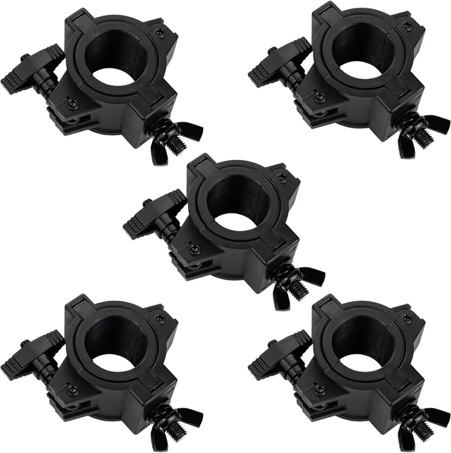 Main image of 5 Pack 33lb Plastic Stage Light Clamp 1'' O Clamp for 25mm 38mm 50mm Pipe, DJ Light Truss for Studio Theater