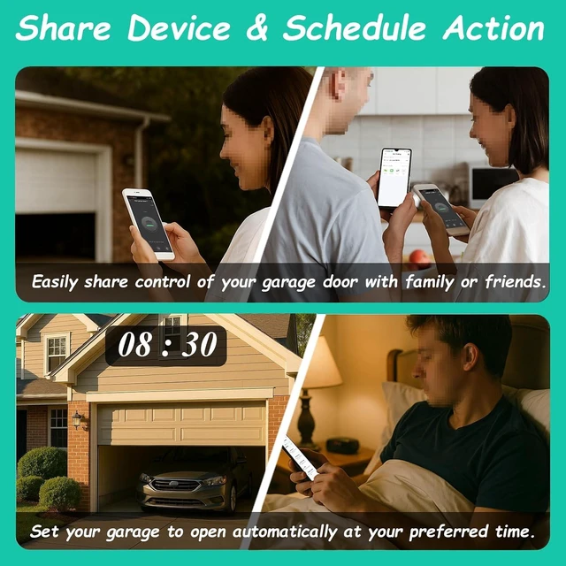 Alt view image 6 of 7 - Smart Garage Door Opener Remote, Compatible with Genie Overhead Door Garage Door Opener, Alexa Google Home iPhone Siri WiFi