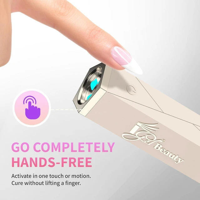 Alt view image 4 of 6 - PRO-X Mini LED Nail Lamp Portable USB-C Rechargeable Flash Cure Light, Flexible Multi-Arm Design with Hands-Free Sensor, Cordless Nail Curing Lamp