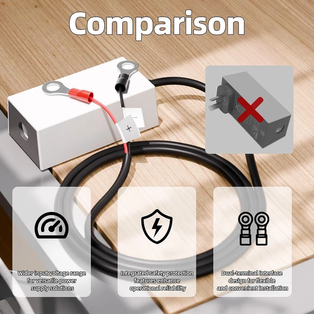Alt view image 6 of 7 - Starlink Mini Battery Adapter 12V-24V to 36V DC Step-Up Converter, Portable Power Supply for RV, Camping & Boat