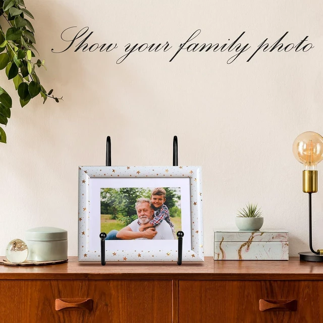 Alt view image 5 of 7 - 24 Pcs Metal Plate Stands for Display | Photo Easel, Book & Picture Holder for Decorative Display Easels and Frame Stands (4.3 Inch, 6 Inch)
