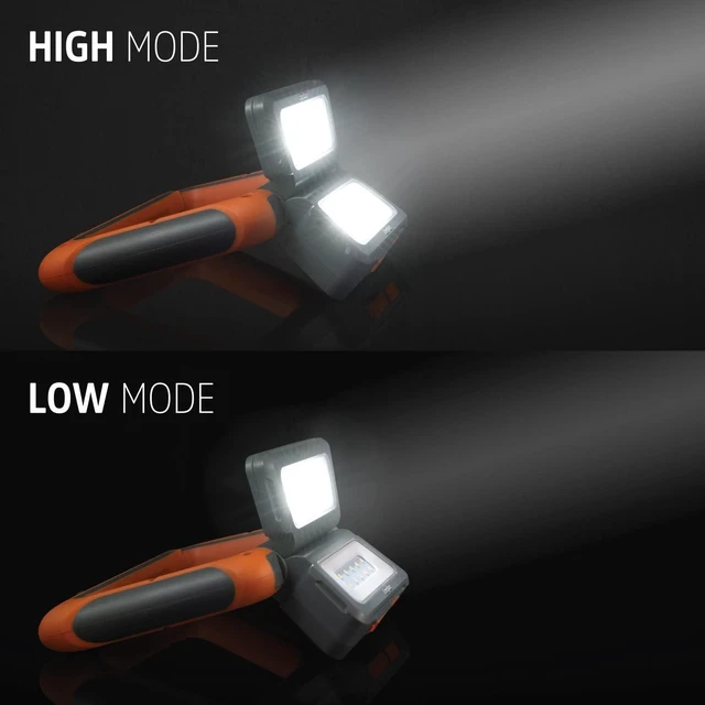 Alt view image 5 of 7 - Bright Multi-Panel Rechargeable LED Lantern, Water-Resistant Camping Work Light with Micro-USB Charging Cable, Pack of 1