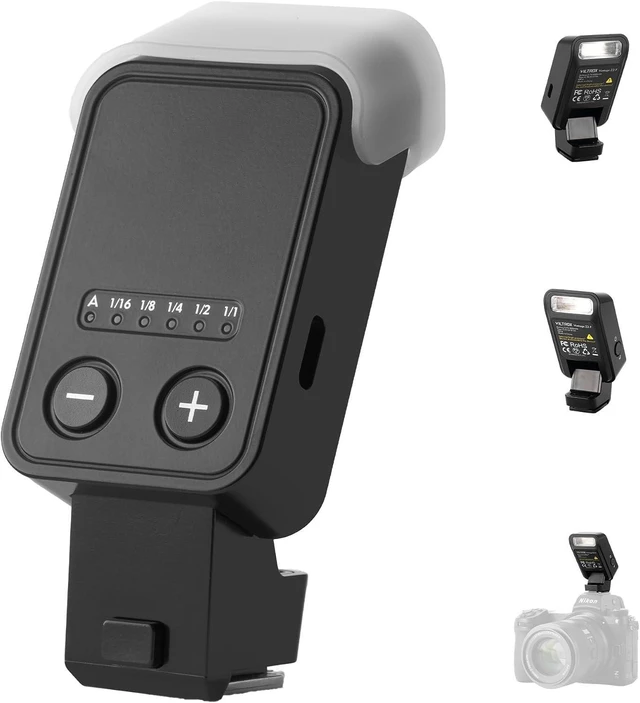 Main image of Vintage Z2 TTL Foldable Mini Camera Flash for Nikon (GN6) 700 Full-Power Flashes, 2s Recycle, USB-C Charging, 5 Levels (Z2-N)