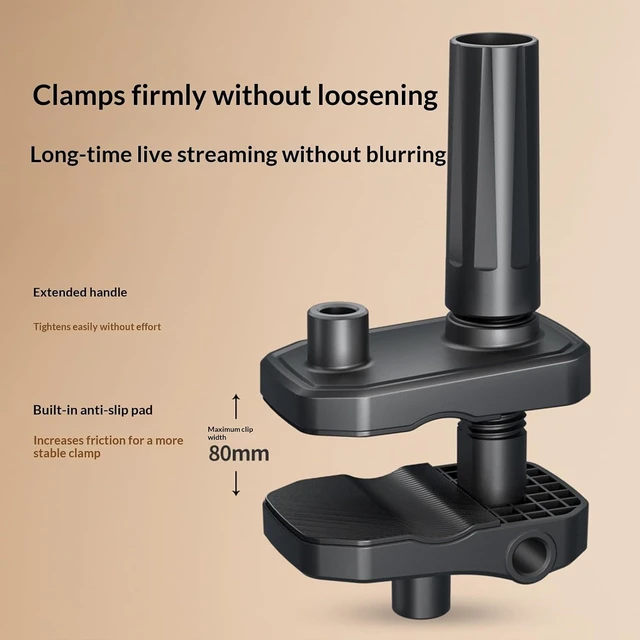 Alt view image 5 of 7 - Overhead Camera Mount with 10" Ring Light & Phone Holder, Adjustable Desk Tripod for Streaming & Cooking