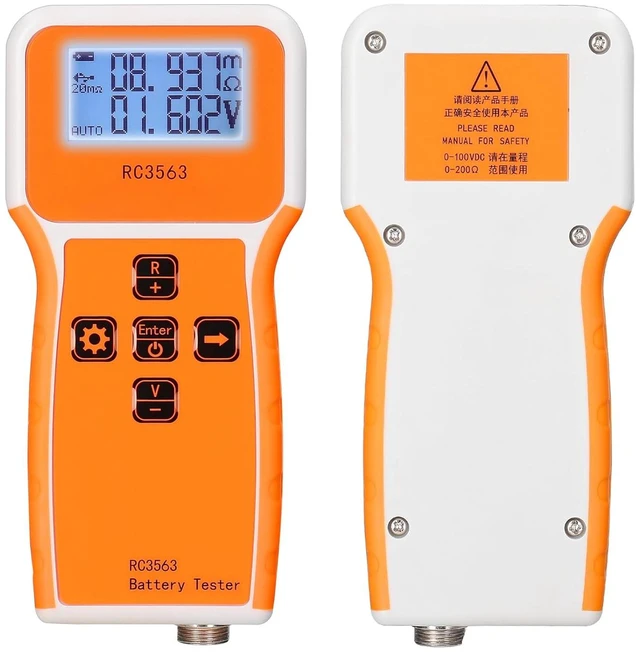 Alt view image 7 of 7 - Battery Internal Resistance Voltage Tester - High-Precise True Four-Wire AC, 3-Digit Display, Portable Detector for Lithium & Lead-Acid Batteries