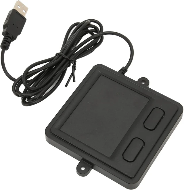 Alt view image 7 of 7 - Portable High-Sensitivity Wired USB Touchpad, Detachable Multifunctional Black Trackpad Mouse for Laptop & Desktop