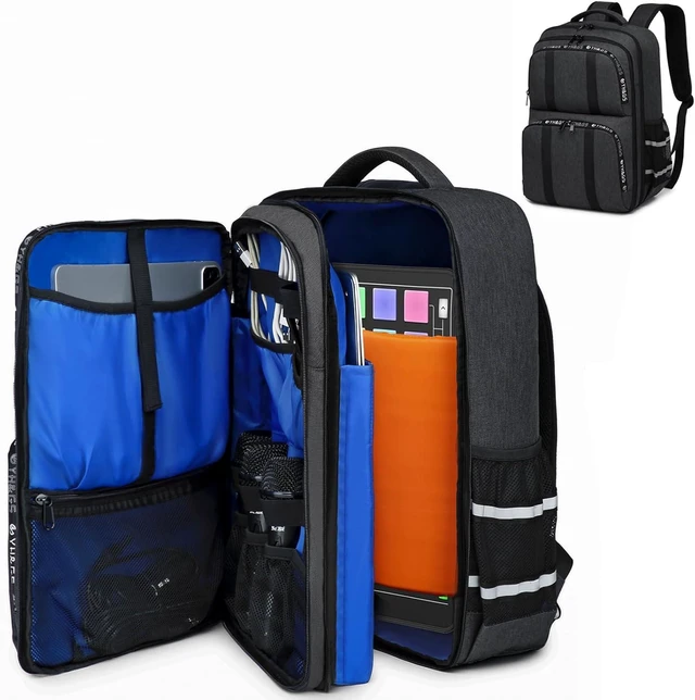 Main image of DJ Mixer Storage Backpack Travel Case Audio Mixer Bag for RODECaster Pro, Pro II & RC Duo, Podcast Case for Microphones & More Equipment