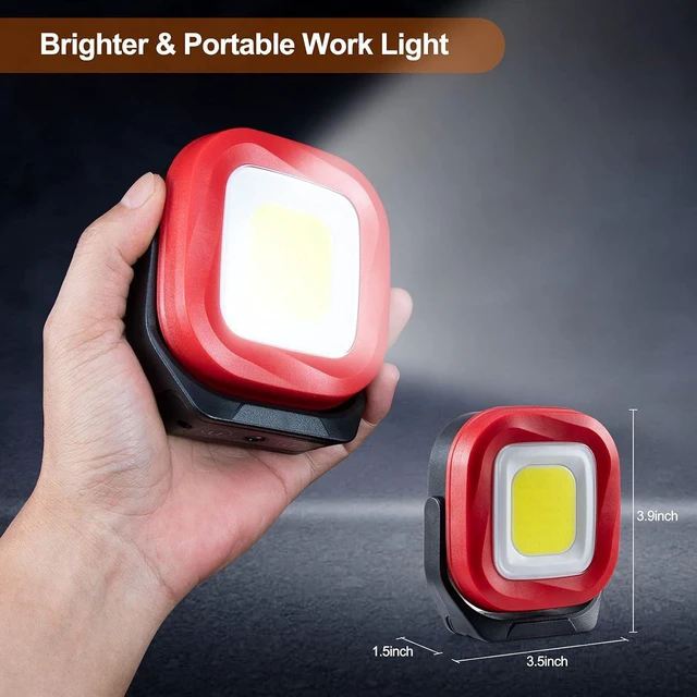 Alt view image 4 of 7 - 42-LED 1000 Lumen Rechargeable Magnetic Work Light Portable Inspection Flashlight for Car Repair, Camping, Emergency & Job Site (2 PCS)