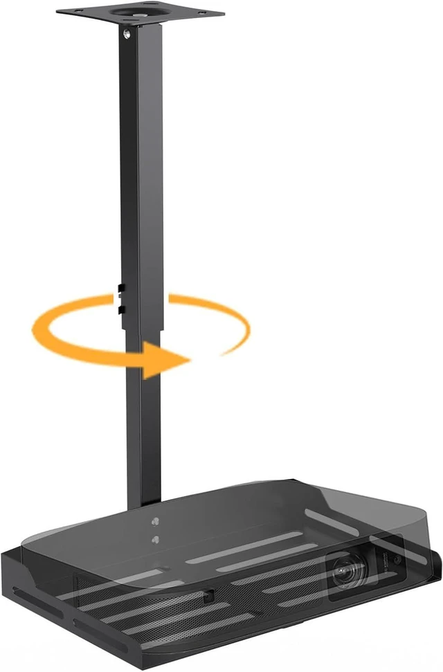 Main image of Projector Ceiling Mount Sturdy 360° Rotation Mount for Seamless Projection, Holds up to 11lbs for Home Theater or Office Setup