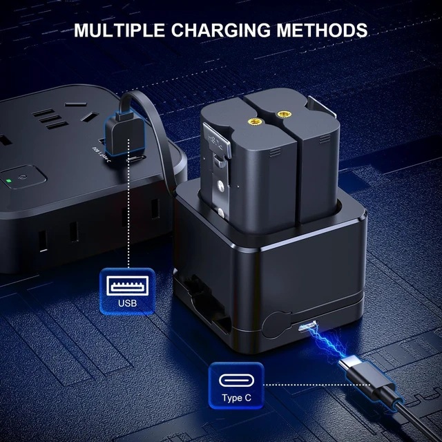 Alt view image 5 of 7 - Replacement Battery & Digital Display Charging Station for Ring Camera