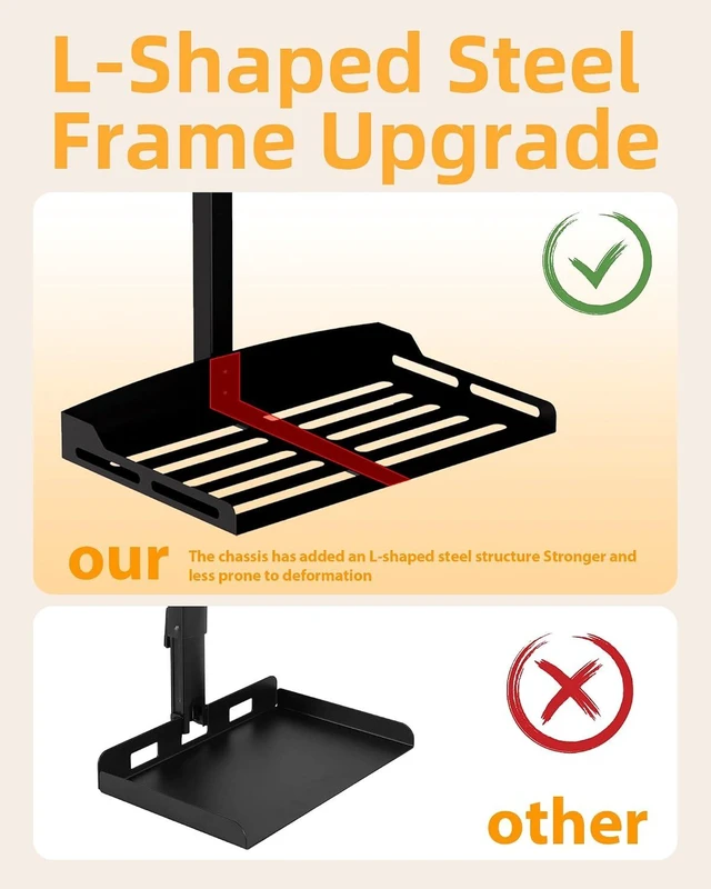 Alt view image 5 of 6 - Projector Ceiling Mount Sturdy 360° Rotation Mount for Seamless Projection, Holds up to 11lbs for Home Theater or Office Setup