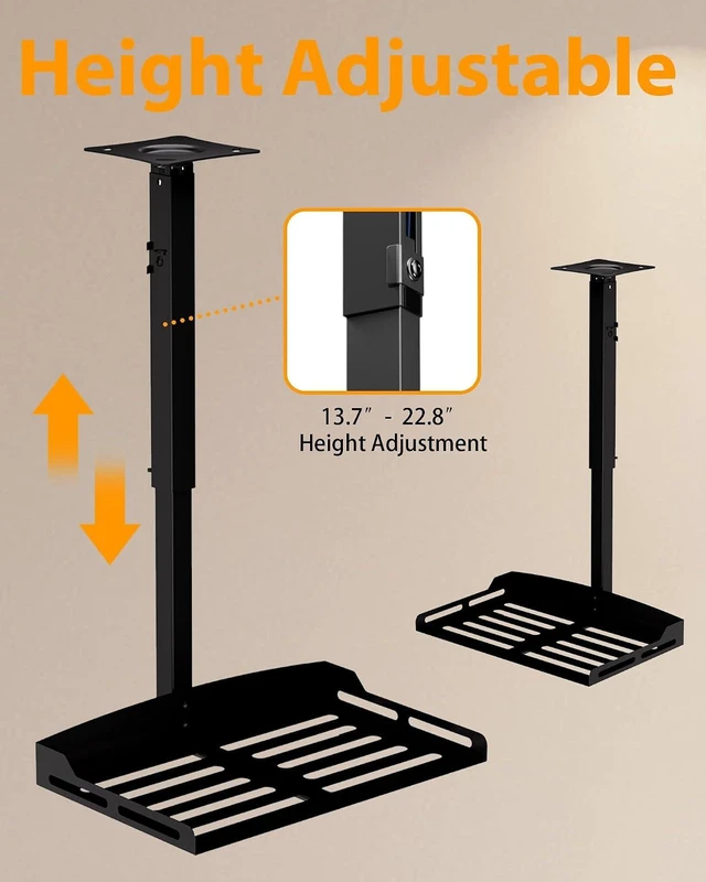 Alt view image 6 of 6 - Projector Ceiling Mount Sturdy 360° Rotation Mount for Seamless Projection, Holds up to 11lbs for Home Theater or Office Setup