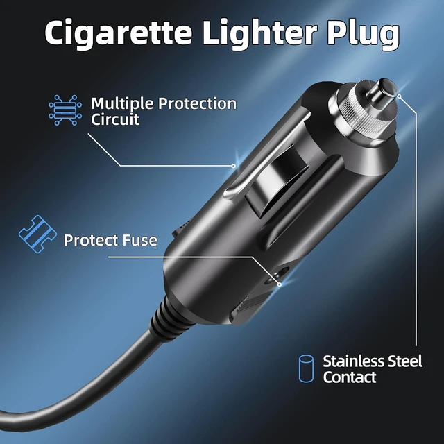 Alt view image 2 of 6 - Starlink Mini Car Charger Cigarette Lighter DC Power Adapter, 36V 1.67A Output, 19 AWG Cord, 12V-36V Input Power Cable for Starlink Mini