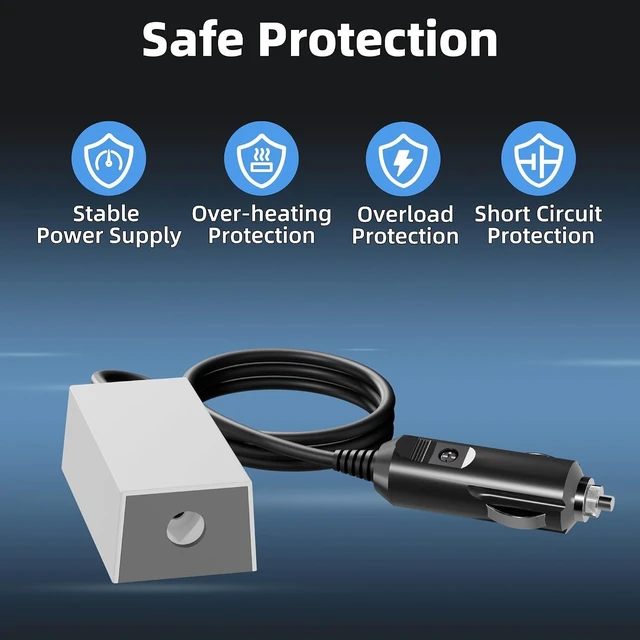 Alt view image 5 of 6 - Starlink Mini Car Charger Cigarette Lighter DC Power Adapter, 36V 1.67A Output, 19 AWG Cord, 12V-36V Input Power Cable for Starlink Mini