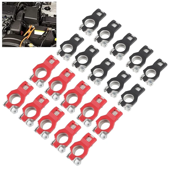Alt view image 2 of 7 - 10-Pair Battery Cable Terminal Clamp Connector Set for Nissan Negative & Positive Terminal Clamp Connectors for Boat Car RV Marine Use Trucks Vans
