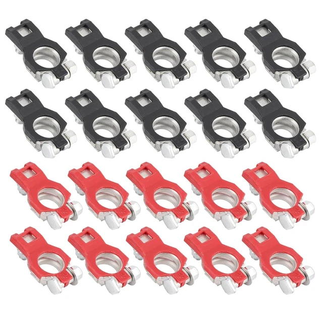Alt view image 7 of 7 - 10-Pair Battery Cable Terminal Clamp Connector Set for Nissan Negative & Positive Terminal Clamp Connectors for Boat Car RV Marine Use Trucks Vans