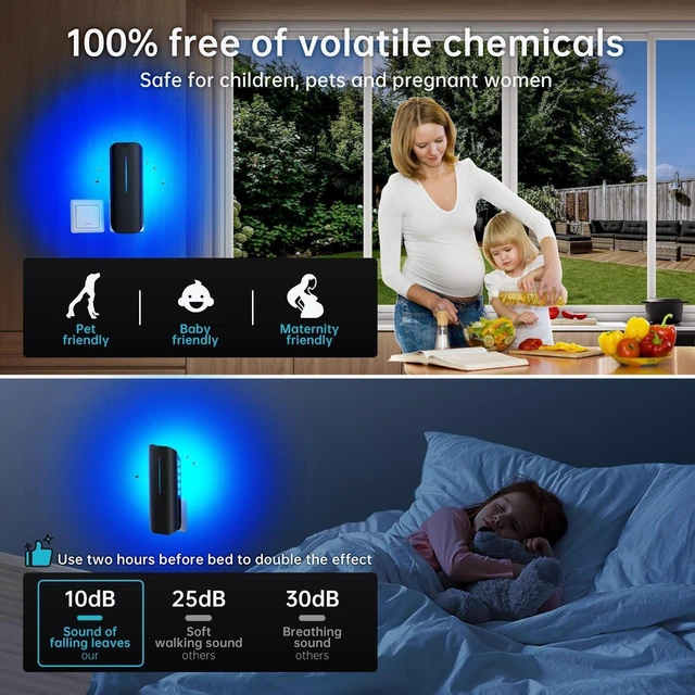 Alt view image 3 of 7 - Plug-In Fruit Fly Traps for Home Mosquito Bug Zapper with 9W Night UV Light, 2 Devices & 20 Sticky Glue Refills for Indoor Flying Insects