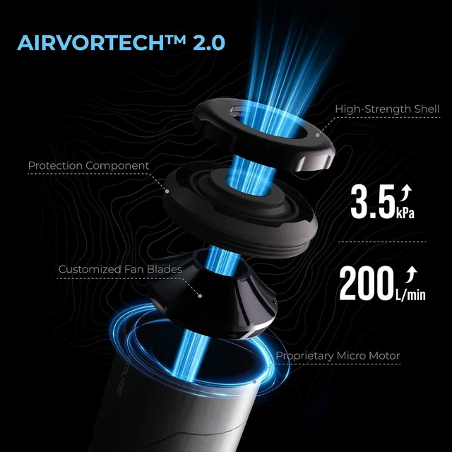 Alt view image 5 of 7 - Zero Pump 2 Rechargeable Air Pump for Inflatables, 1 oz Ultra-Mini Portable Electric Pump for Pool Floats, Air Bed & Air Mattress