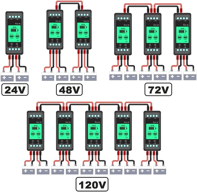Alt view image 5 of 7 - Battery Equalizer & Voltage Balancer for 12V/24V/48V/60V/72V/96V Battery Banks Lead-Acid & Lithium Battery Balancer
