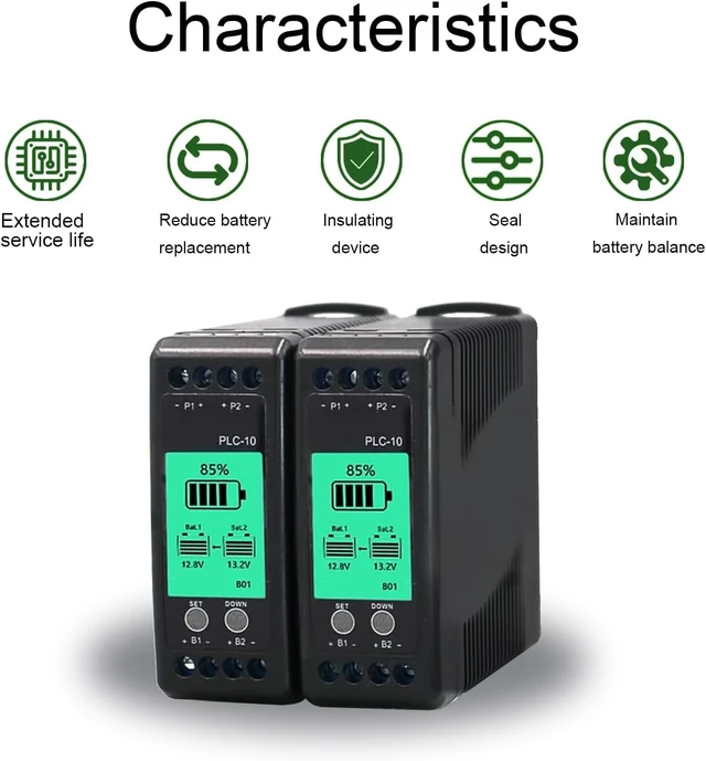 Alt view image 6 of 7 - Battery Equalizer & Voltage Balancer for 12V/24V/48V/60V/72V/96V Battery Banks Lead-Acid & Lithium Battery Balancer