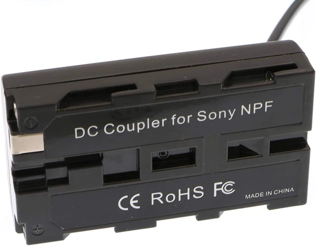 Alt view image 2 of 6 - D-Tap to NP-F Dummy Battery Coiled Power Cable Replacement for Sony NP-F550 F570 F770 F970, for Atomos Ninja V/Shinobi, SmallHD & Feelworld Monitors