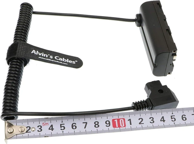 Alt view image 6 of 6 - D-Tap to NP-F Dummy Battery Coiled Power Cable Replacement for Sony NP-F550 F570 F770 F970, for Atomos Ninja V/Shinobi, SmallHD & Feelworld Monitors
