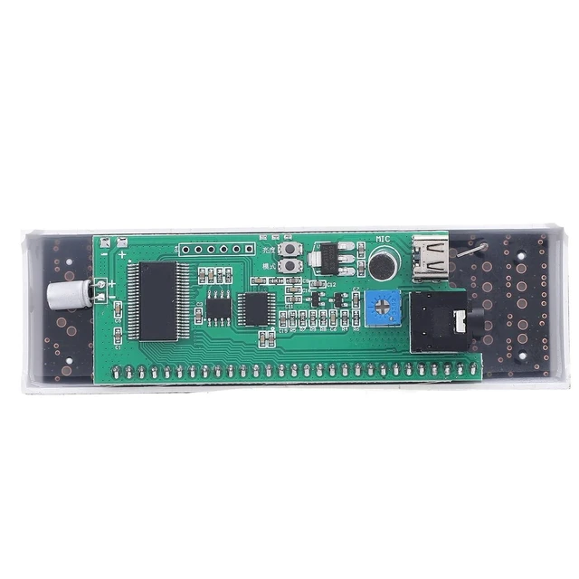 Alt view image 6 of 7 - LED Music Spectrum Display Spectrum Analyzer Audio Visualizer & Sound Control Light for Gaming Room, Car Decoration, Ambient Lighting, etc.