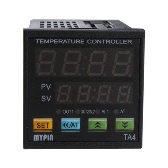 Alt view image 2 of 7 - F/C PID Temperature Controller with Dual Display, Digital Programmable Control, TA4-SSR Solid State Relay & 2 Alarms