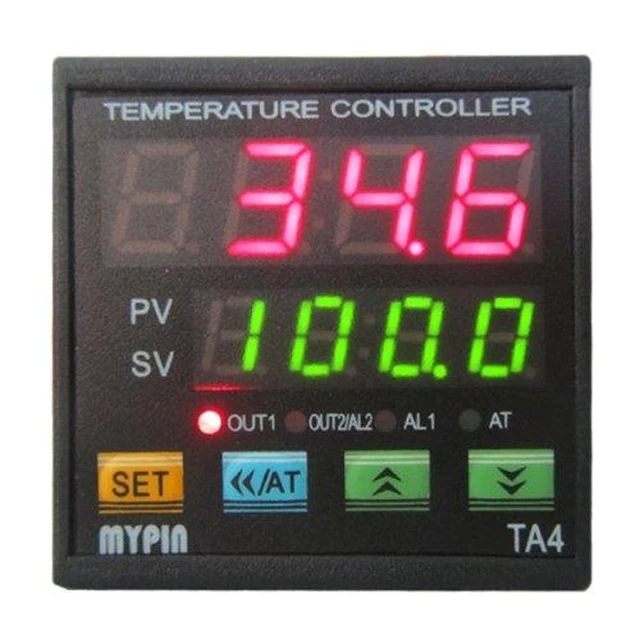 Alt view image 4 of 7 - F/C PID Temperature Controller with Dual Display, Digital Programmable Control, TA4-SSR Solid State Relay & 2 Alarms