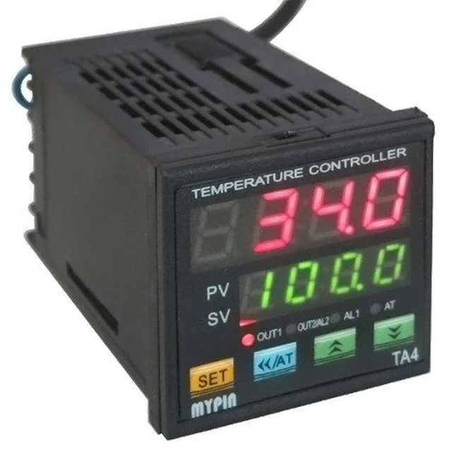 Alt view image 3 of 7 - F/C PID Temperature Controller with Dual Display, Digital Programmable Control, TA4-SSR Solid State Relay & 2 Alarms