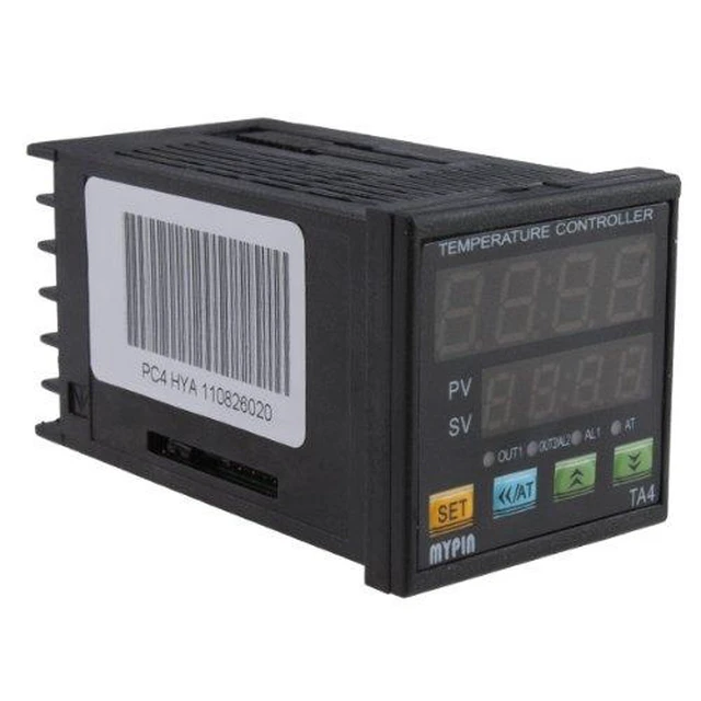Alt view image 7 of 7 - F/C PID Temperature Controller with Dual Display, Digital Programmable Control, TA4-SSR Solid State Relay & 2 Alarms