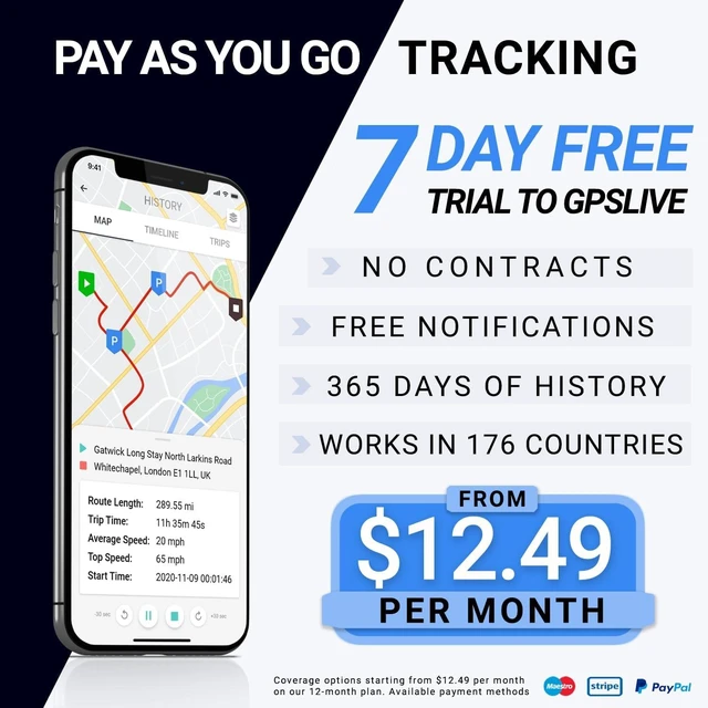 Alt view image 5 of 7 - 104-Plus 4G Magnetic GPS Tracker for Vehicle Easy Mount, Car, Van & Motorbike, Live Tracking, Up to 4 Month Battery, Low Cost Plans, Free Trial
