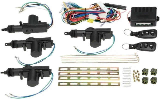 Alt view image 2 of 7 - Universal Car Keyless Entry System Kit, 4PCS 12V Car Door Lock Actuator with Remote, Central Locking System, Remote Central Door Locking System