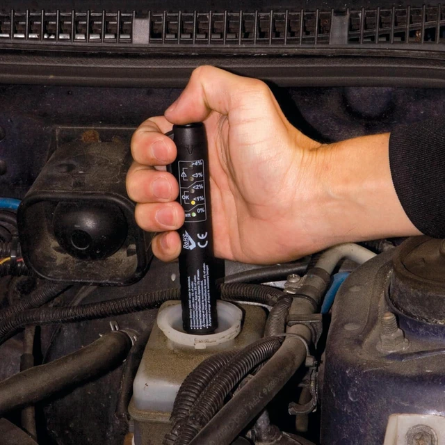 Alt view image 4 of 6 - W181 Brake Fluid Moisture Tester, 5 LED Readout, Calibrated for DOT 4, Portable with AAA Battery Included, Not for DOT 5