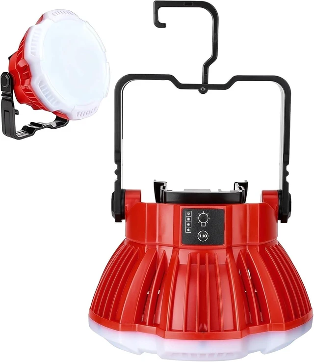 Main image of 2400LM LED Camping Lantern, Compatible with Milwaukee M18 18V Battery, 3 Brightness, No Battery