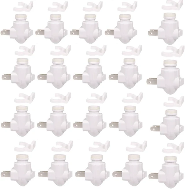 Main image of Plug-In Night Light Module Base Socket with On/Off Switch & Shade Mounting Clip for Your Decorative Night Light (20-Pack)