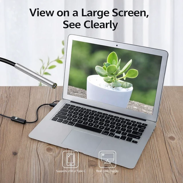 Alt view image 4 of 6 - 3-in-1 Endoscope Borescope Snake Camera Type-C USB Endoscope for Android Phone, 3.9mm Lens Inspection, 1280x720 Video Inspection Camera (5M)