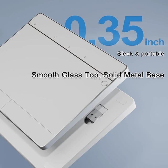 Alt view image 5 of 7 - High-Precision Wireless Bluetooth Trackpad with Multi-Gesture Control, 3 Connection Modes for Windows 10/11 PC, Laptop & Computer