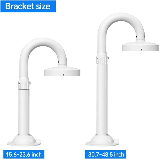 Alt view image 6 of 6 - U-Type Telescopic Adjustable Security Camera Wall Mount Bracket Universal Dome & IP Camera Mount for CCTV, 15.7-23.6 inch