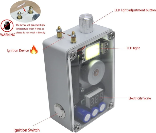 Alt view image 3 of 7 - GK1029 Hand Crank Generator Portable Emergency USB Charger with COB Light & Lighter, Compact Survival Gear for Camping, Hiking & Blackouts