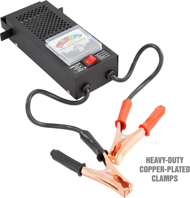 Alt view image 4 of 7 - 24338 12V Automotive Battery Load Tester, Easy-to-Read Car Battery Tester with Heavy Duty Clamps & Shock Resistant Meter, Sturdy Steel Case